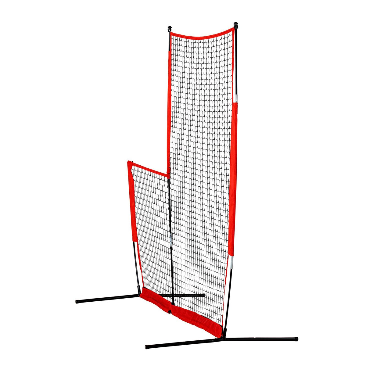 L Screen Baseball for Batting Cage, 7x7 ft Baseball & Softball Safety Screen, Body Protector Portable Batting Screen with Carry Bag & Ground Stakes, Baseball Pitching Net for Pitchers Protection