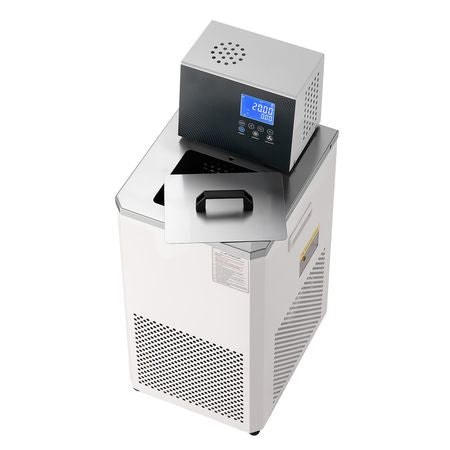 Laboratory Chiller Circulator, -30 to 100 Celsius, 6 L Internal and External Dual Circulation, Low Temperature Cooling Liquid Circulator Pump Chiller, Recirculating Chiller Water Bath for Laboratory