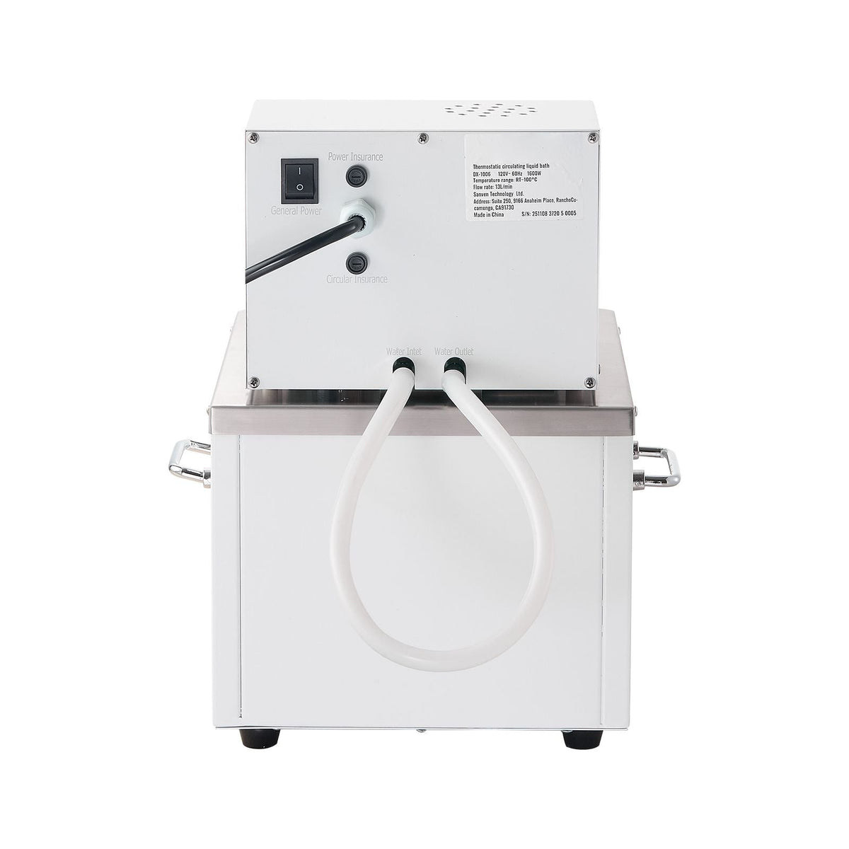 Laboratory High-Temperature Circulating Oil Bath, Up to 100 Celsius/212 Fahrenheit, 6 L Lab Constant Temp Heating Tank, 0.05 Celsius High Precision, Internal and External Dual Circulation