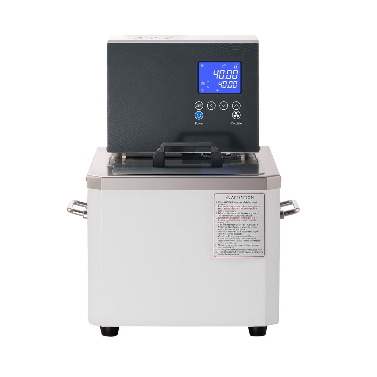 Laboratory High-Temperature Circulating Oil Bath, Up to 100 Celsius/212 Fahrenheit, 6 L Lab Constant Temp Heating Tank, 0.05 Celsius High Precision, Internal and External Dual Circulation