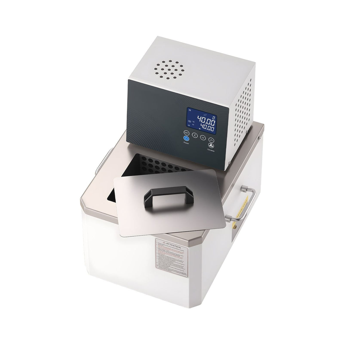 Laboratory High-Temperature Circulating Oil Bath, Up to 100 Celsius/212 Fahrenheit, 6 L Lab Constant Temp Heating Tank, 0.05 Celsius High Precision, Internal and External Dual Circulation