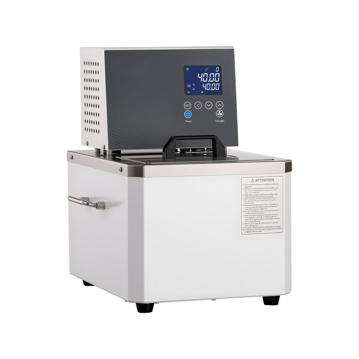 Laboratory High-Temperature Circulating Oil Bath, Up to 100 Celsius/212 Fahrenheit, 6 L Lab Constant Temp Heating Tank, 0.05 Celsius High Precision, Internal and External Dual Circulation