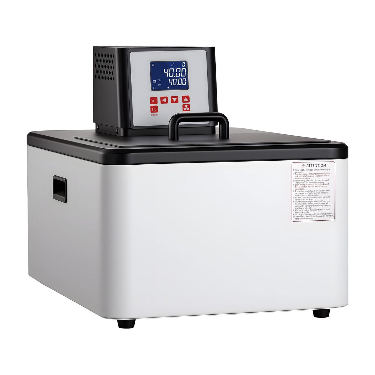 Laboratory High-Temperature Circulating Oil Bath, Up to 300 Celsius/572 Fahrenheit, 30 L Lab Constant Temperature Heating Tank, 0.1 Celsius High Precision, Internal and External Dual Circulation