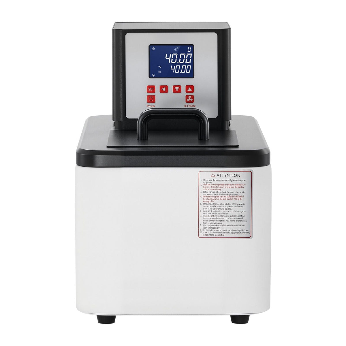 Laboratory High-Temperature Circulating Oil Bath, Up to 300 Celsius/572 Fahrenheit, 6 L Lab Constant Temp Heating Tank, 0.1 Celsius High Precision, Internal and External Dual Circulation