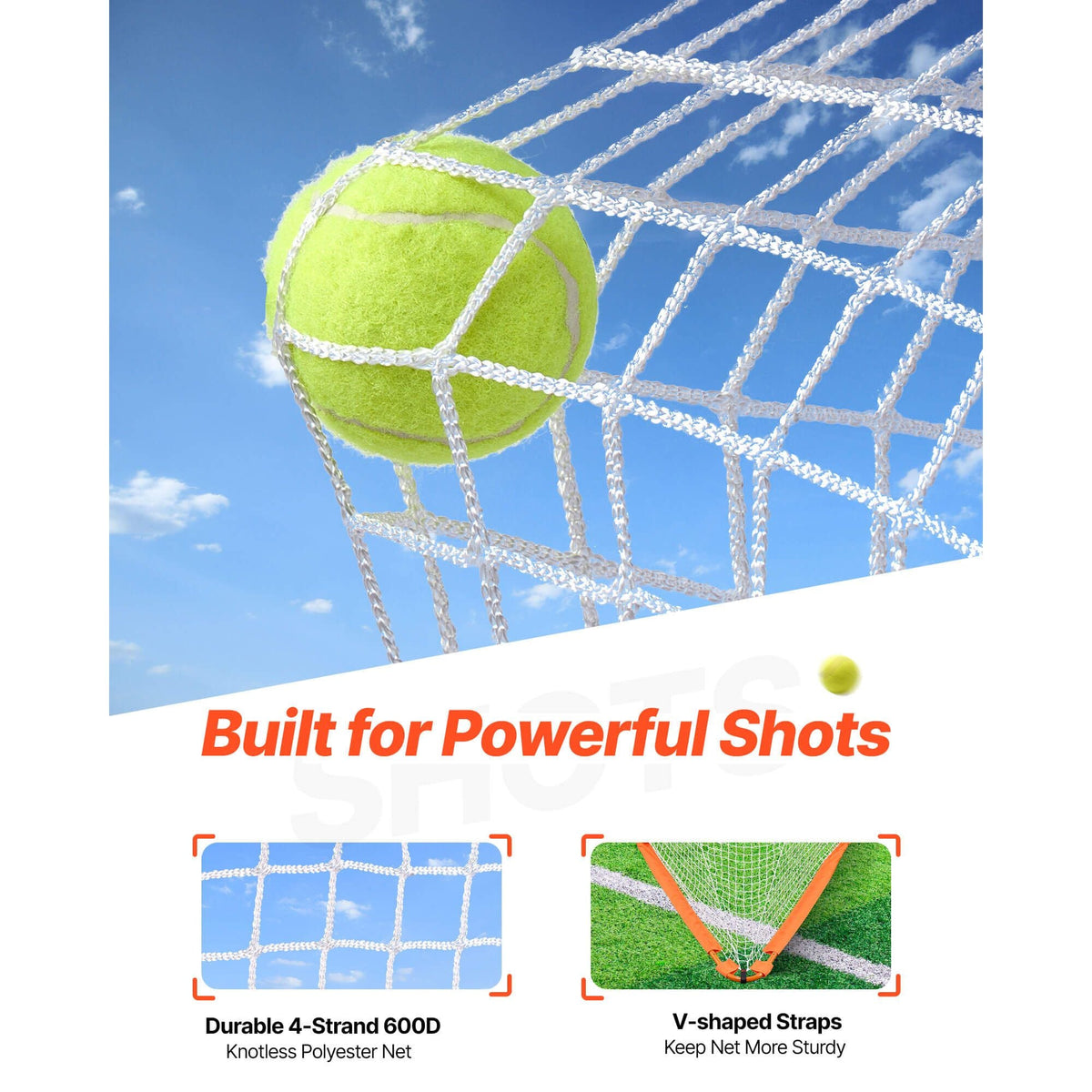 Lacrosse Goal, 4' x 4' Small Kids Lacrosse Net, Folding Portable Lacrosse Goal with Carry Bag, Iron Frame Backyard Training Equipment, Quick & Easy Setup, Perfect for Youth Training, Orange