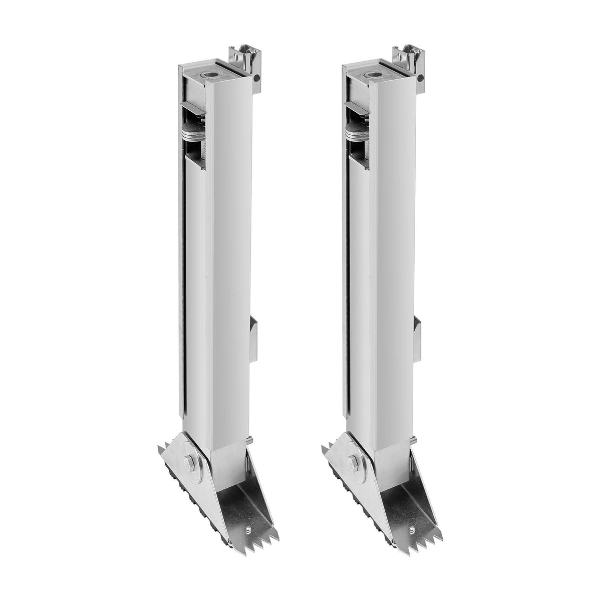 Ladder Levler, 11.4 inch Expansion Length Steel Ladder Leveling Tool, Quick Release Pitch Hopper, Stair Ladder Stabilizer Easy to Use,Extension Ladder Accessories for Uneven Ground