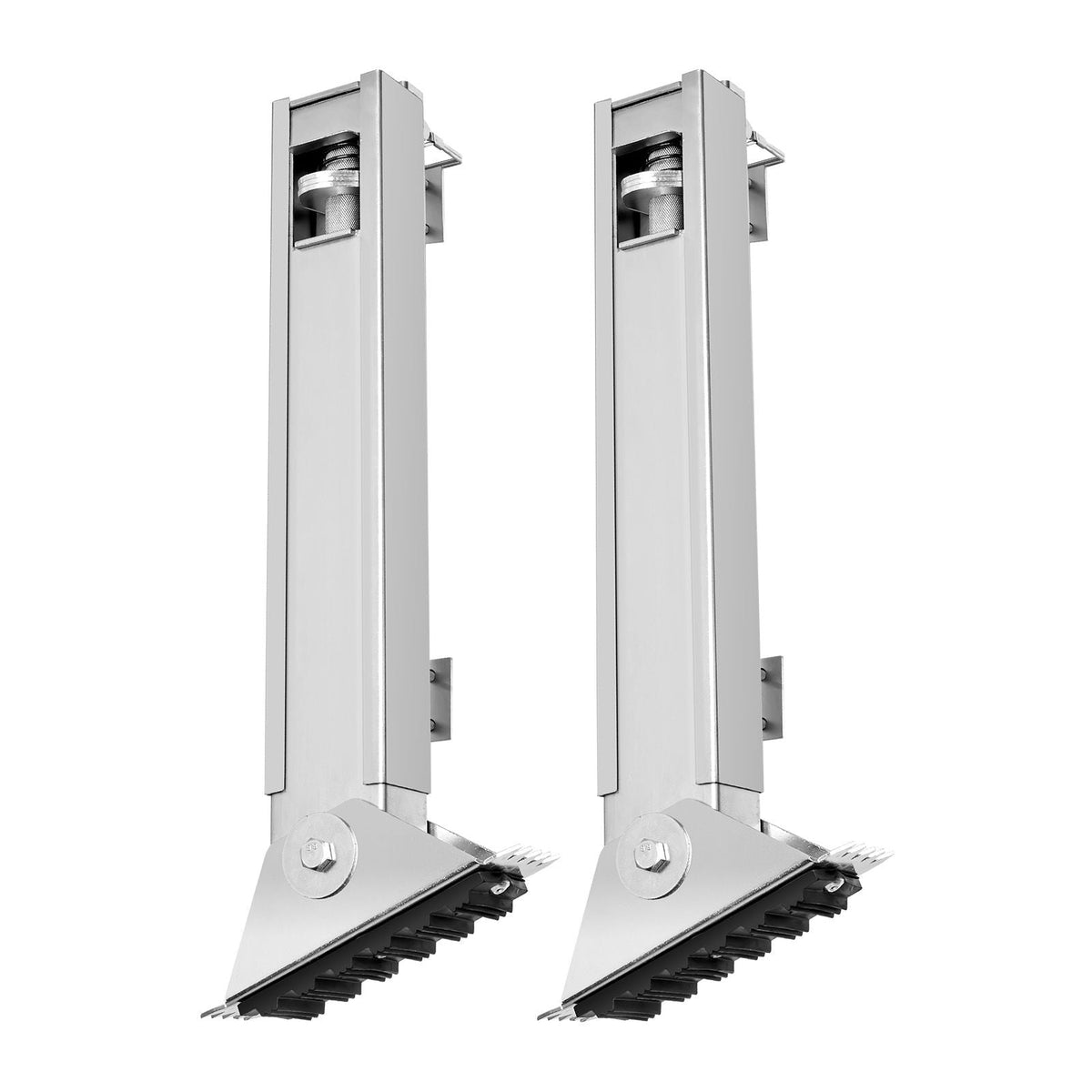 Ladder Levler, 11.4 inch Expansion Length Steel Ladder Leveling Tool, Quick Release Pitch Hopper, Stair Ladder Stabilizer Easy to Use,Extension Ladder Accessories for Uneven Ground