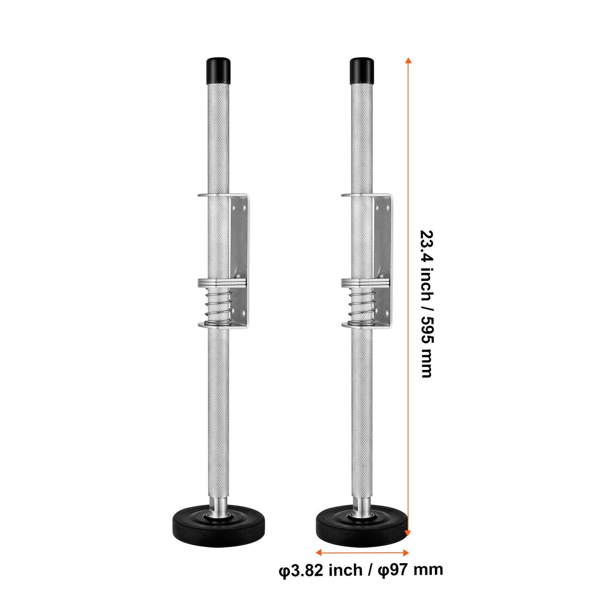 Ladder Levler, 23.4 inch Steel 550lbs Load Ladder Leveling Tool, Pitch Hopper, Stair Ladder Stabilizer with Storage, Easy to Use for All Surfaces,Extension Ladder Accessories for Uneven Ground