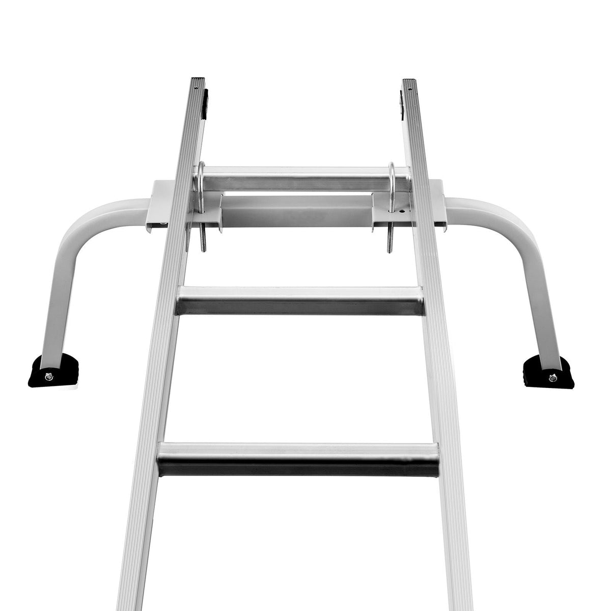 Ladder Stabilizer, Extension Ladder Standoff, Heavy Duty Wing Span/Wall Ladder Accessories for Roof Gutter, Easy to Use & Wide Adaptability & Anti-slip Rubber Feet, 330 lbs Weight Rating