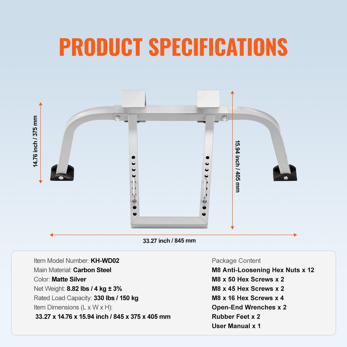 Ladder Stabilizer, Heavy Duty Steel Ladder Roof Hook, Ladder Stabilizer with Wing Span/Wall Extension Accessory, Stable Ladder Standoff Arms for Roof Gutter with Anti-Slip Rubber Feet