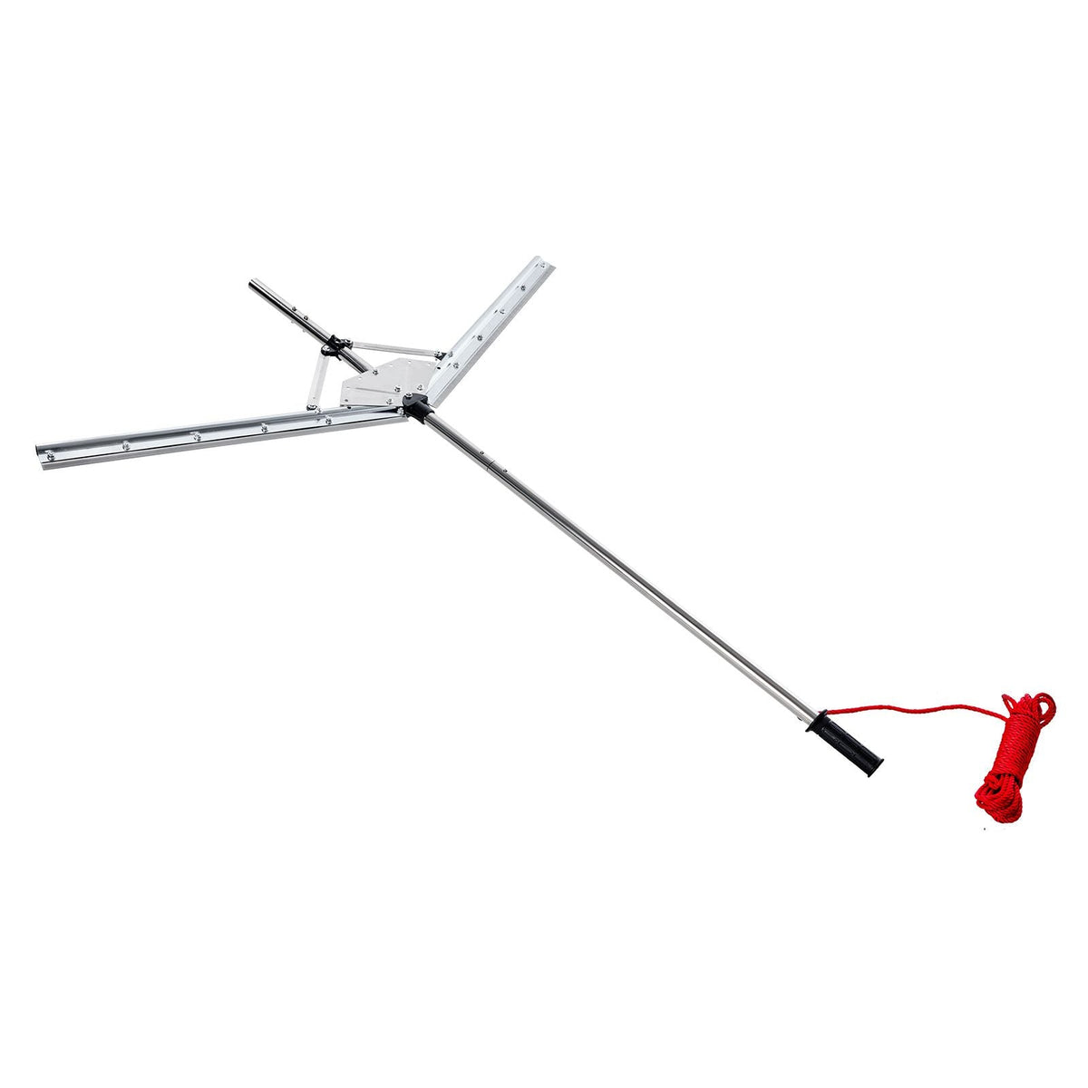 Lake Weed Cutter, Pond Aquatic Plant Cutting Tool with 48 in Max. Cut Width, Sharp and Heavy-Duty Steel Blades, Pond Rake with 30 ft Throw Rope, for Cattail, Phragmites, Lilly Pads & Chara
