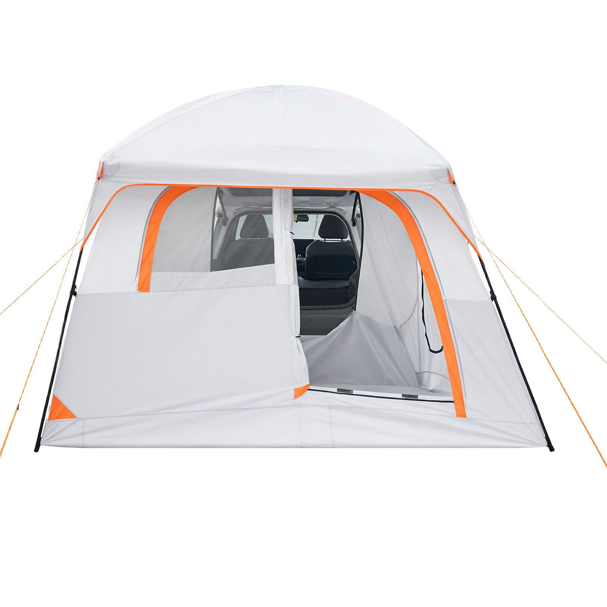 Large SUV Tent for 6 Person, 10 x 9 FT 3-Season SUV Tailgate Tent with Ventilated Doors & Mesh Windows, PU2000mm Waterproof Dual-Use Car Rear Hatch Tents for Outdoor Camping Hiking