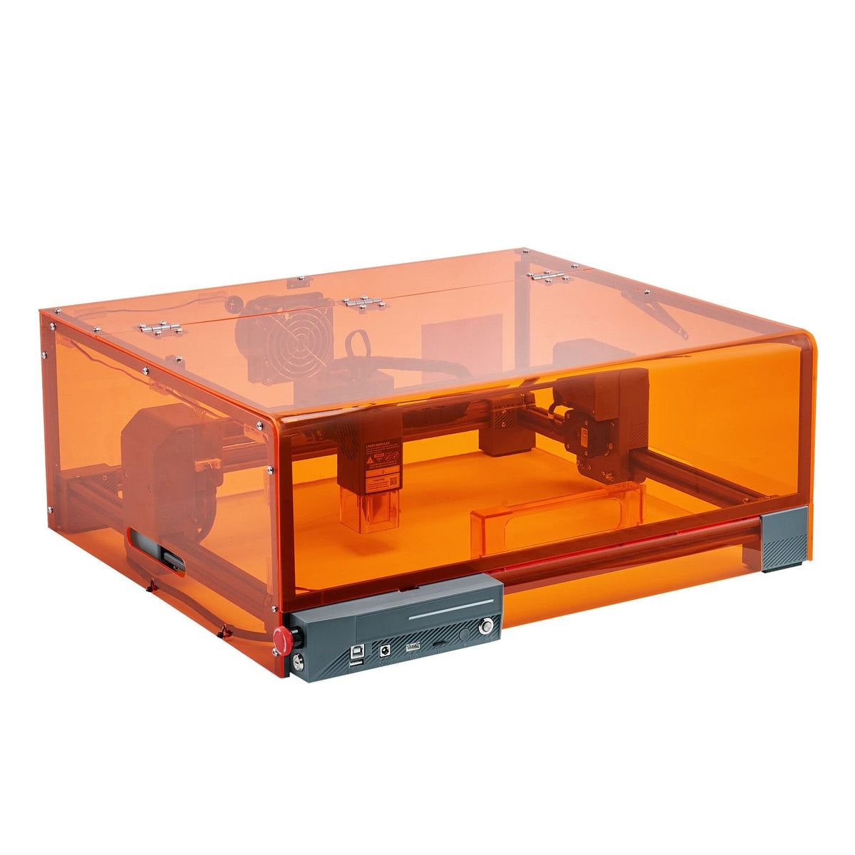 Laser Engraver, 10W, Laser Engraving and Cutting Machine with Enclosure, Laser Cutter Engraver Machine, 11.8 x 11.8 in Working Area, 7000 mm/min, for Wood, Leather, Glass, Certain Metal, Class 1