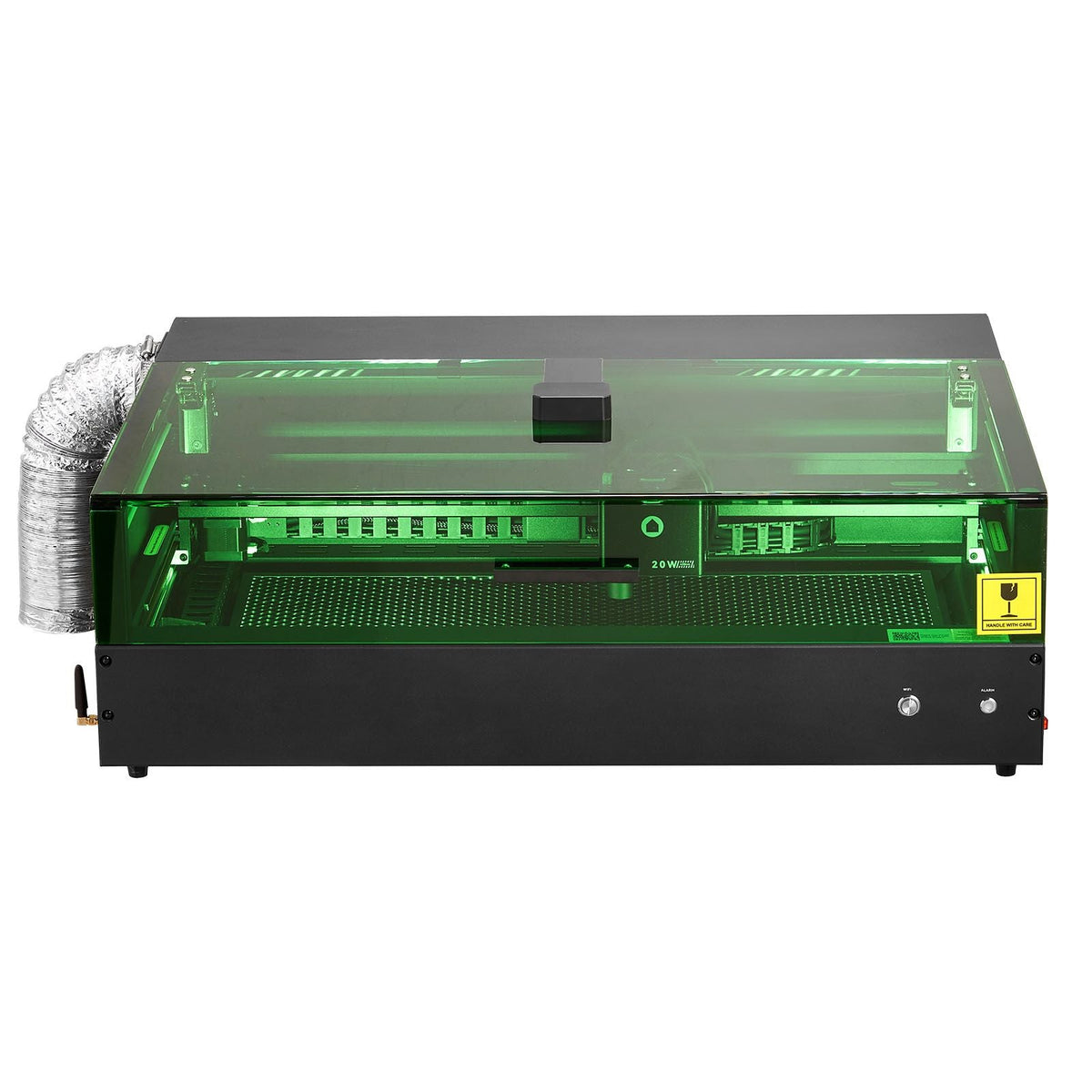 Laser Engraver, 20W, Laser Engraving and Cutting Machine with Enclosure Camera, Laser Cutter, 36000 mm/min, 19.7 x 12.6 in Working Area, for Wood, Leather, Glass, Paper, Certain Metal, Class 1