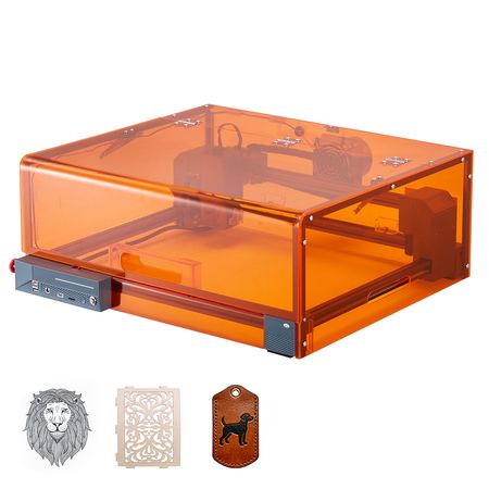 Laser Engraver, 20W, Laser Engraving and Cutting Machine with Enclosure, Laser Cutter Engraver Machine, 7000 mm/min, 11.8 x 11.8 in Working Area, for Wood, Leather, Glass, Certain Metal, Class 1