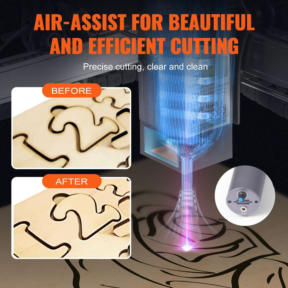 Laser Engraver, 20W Output Laser Engraving Machine, 15.7" x 15.7" Large Working Area, 10000mm/min Movement Speed, Compressed Spot with Eye Protection, Laser Cutter for Wood, Certain Metal
