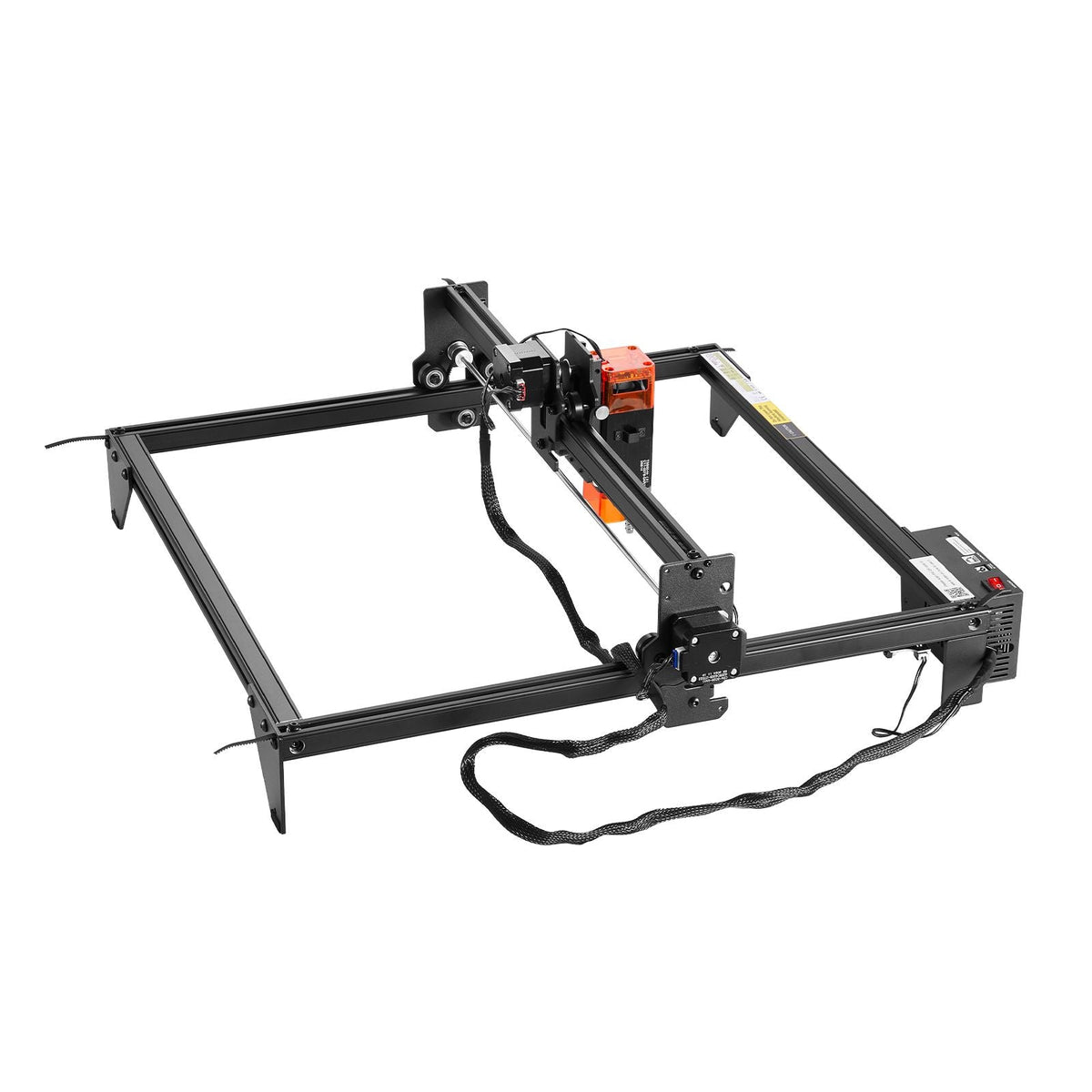 Laser Engraver, 5W Output, Laser Engraving Cutter Machine, 14.9 x 15.7 in/38 x 40 cm Working Area, 10000 mm/min Movement Speed, Compressed Spot with Eye Protection, for Wood, Certain Metal