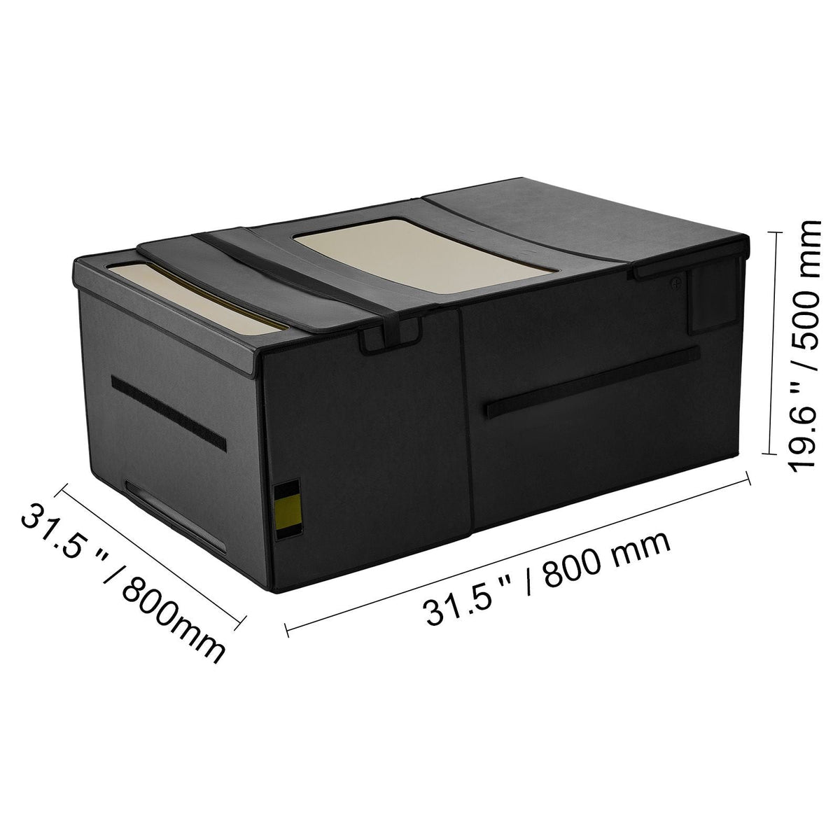 Laser Engraver Enclosure, 48 x 31.5 x 19.6", Dual-Direction Viewing, Flame Retardant and Fireproof Protective Cover, with Exhaust Fan and Pipe, Insulates Smoke, Noise and Eye Protection