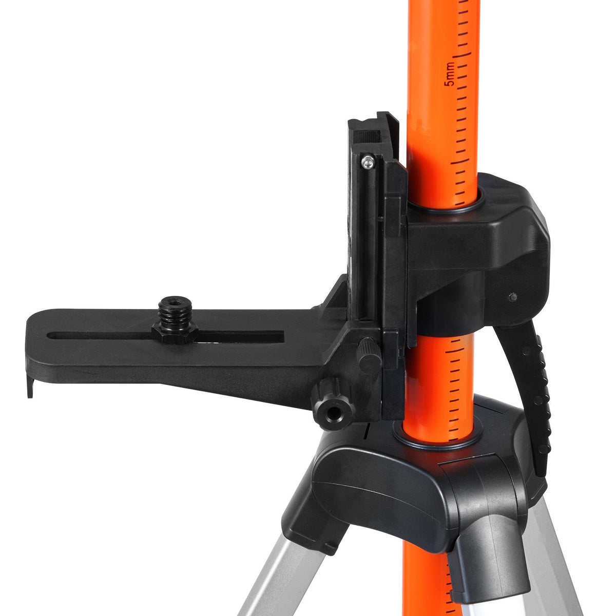 Laser Level Tripod, 1/4"-20 & 5/8"-11 Thread Mount, 40.94-133.85 inch Height Adjustment with Level Bubble & Heavy-duty Stand, Extendable Pole Lightweight Aluminum Tripod for Laser Scanner