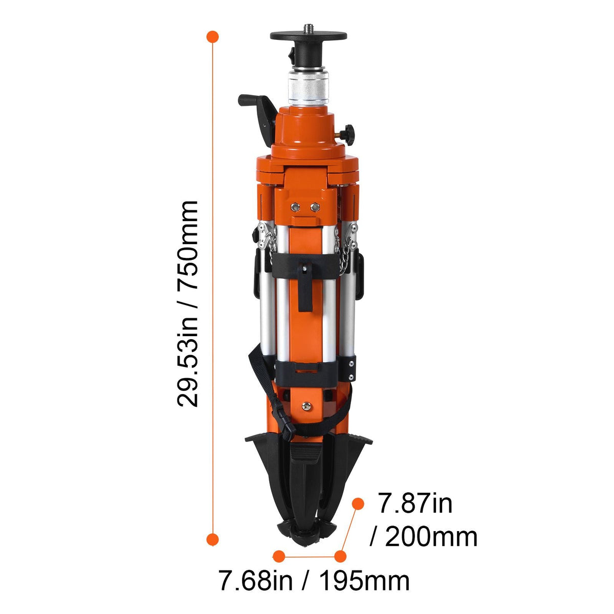 Laser Level Tripod Stand, 5/8"-11 Thread Mount, 27.16-67.71 inch Height Adjustment Heavy Duty Survey Tripod, with Level Bubble & Diffusion Limiter , Liftable Non-Skid Feet for Construction