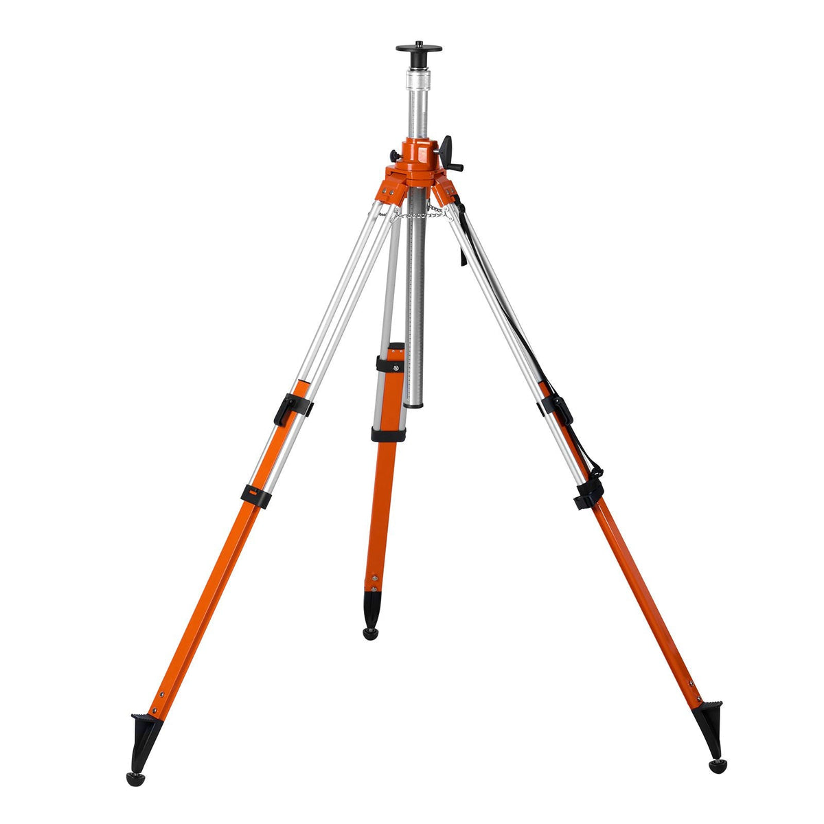 Laser Level Tripod Stand, 5/8"-11 Thread Mount, 45.07-114.37 inch Height Adjustment Heavy Duty Survey Tripod, with Level Bubble & Diffusion Limiter , Liftable Non-Skid Feet for Construction