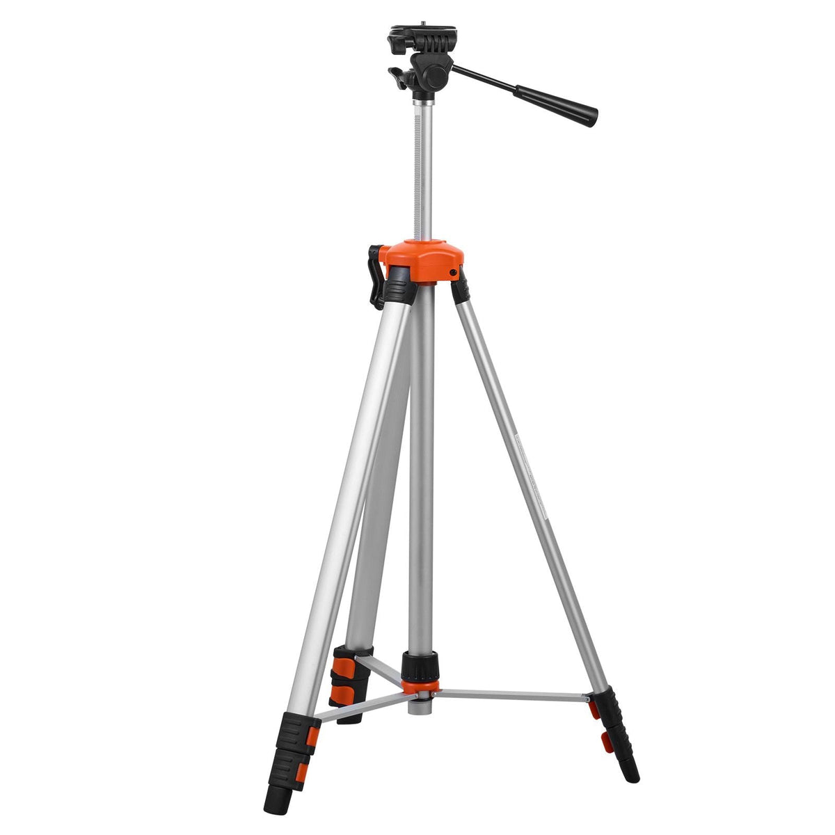 Laser Level Tripod, ¼ x 20 Thread Mount, 27.36-68.11 inch Height Adjustment with Integrated Level Bubble Lightweight Laser Scanner Stand, Retractable Legs Aluminum Tripod for Stable Measurement