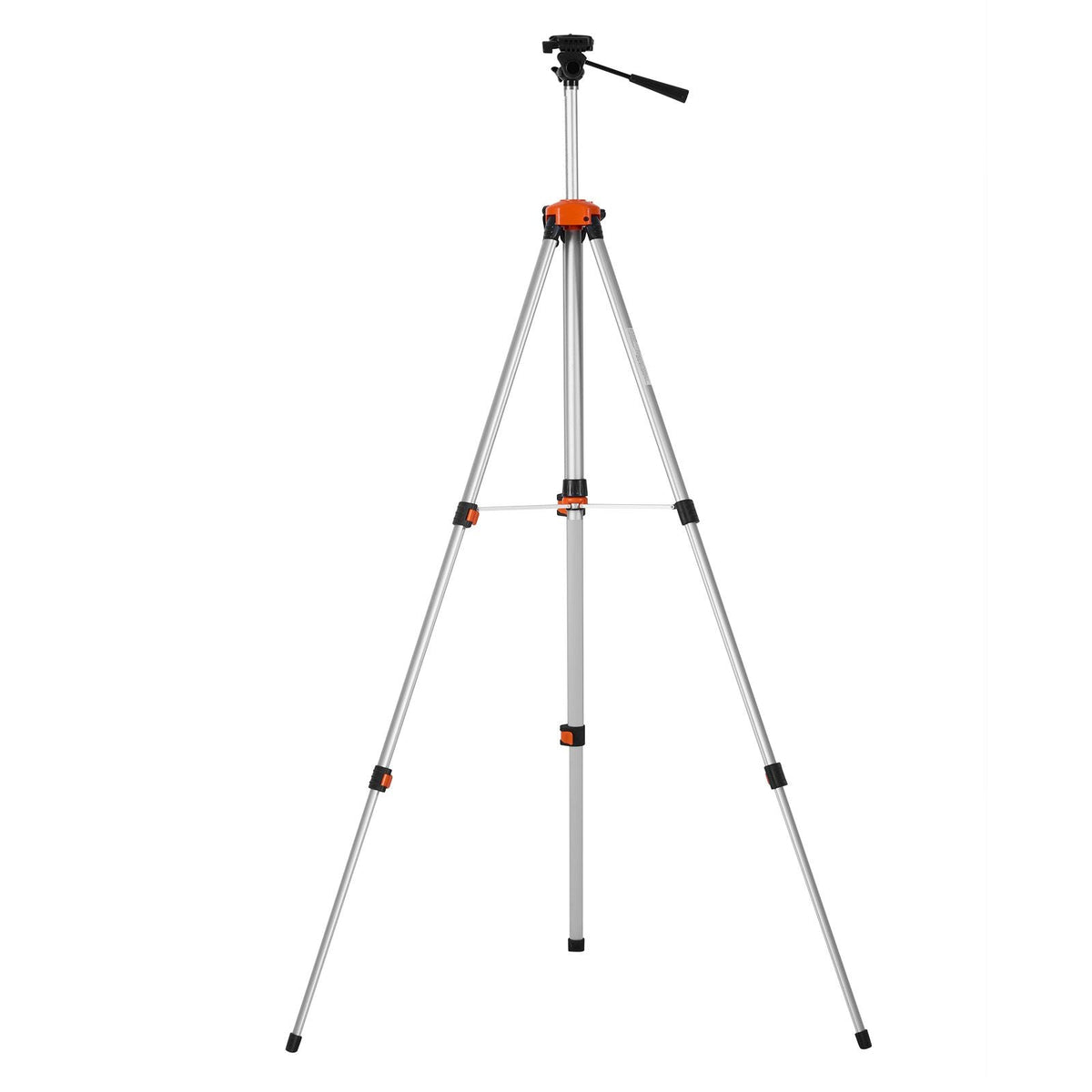 Laser Level Tripod, ¼ x 20 Thread Mount, 27.36-68.11 inch Height Adjustment with Integrated Level Bubble Lightweight Laser Scanner Stand, Retractable Legs Aluminum Tripod for Stable Measurement