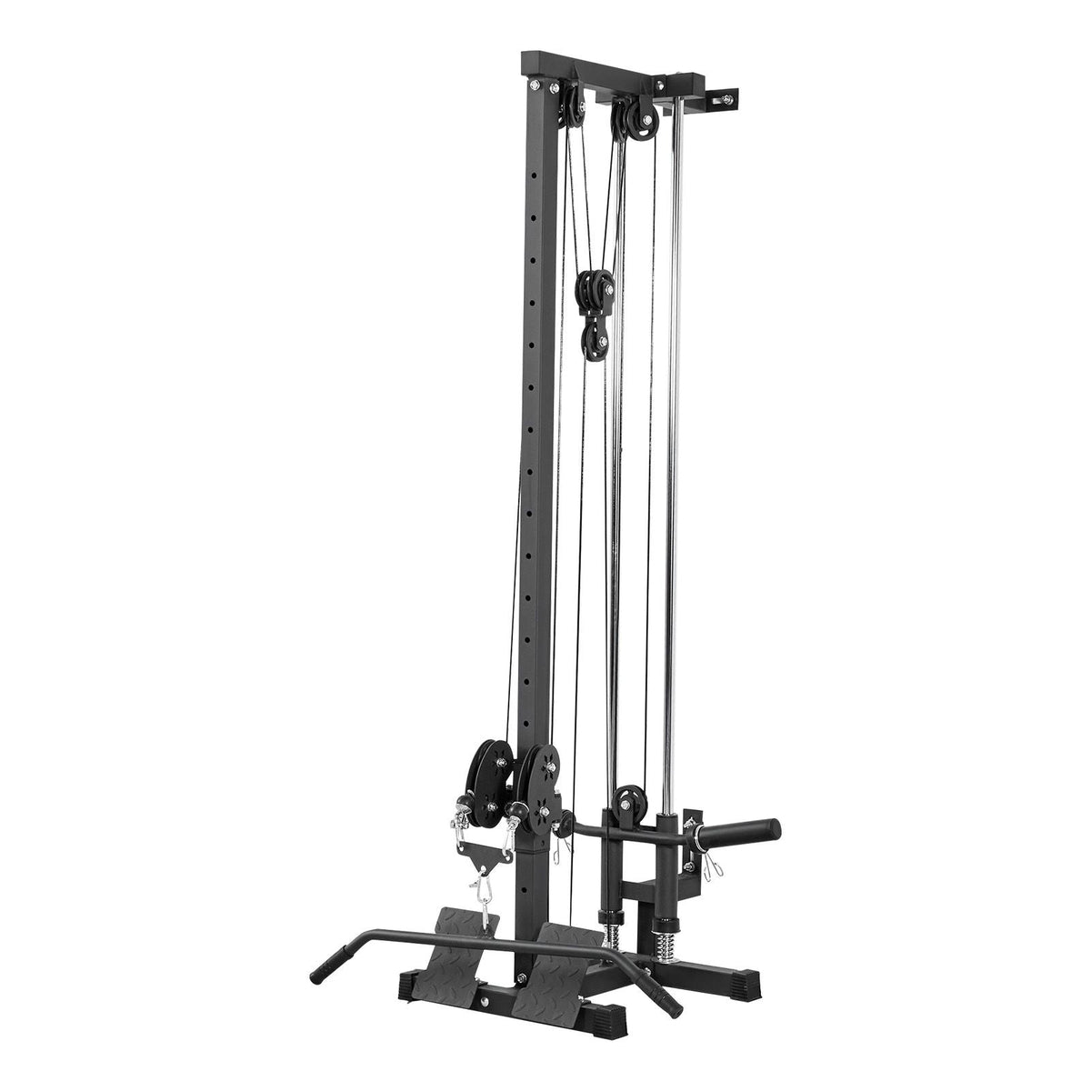 LAT Pull Down Machine, 3-in-1 Row Cable Machine, Cable Machines Home Gym with 18-Level Height Adjustment, Wall-Mount Design, Load 500 lbs Lat Tower for Full-Body Workouts, Single-Arm Training