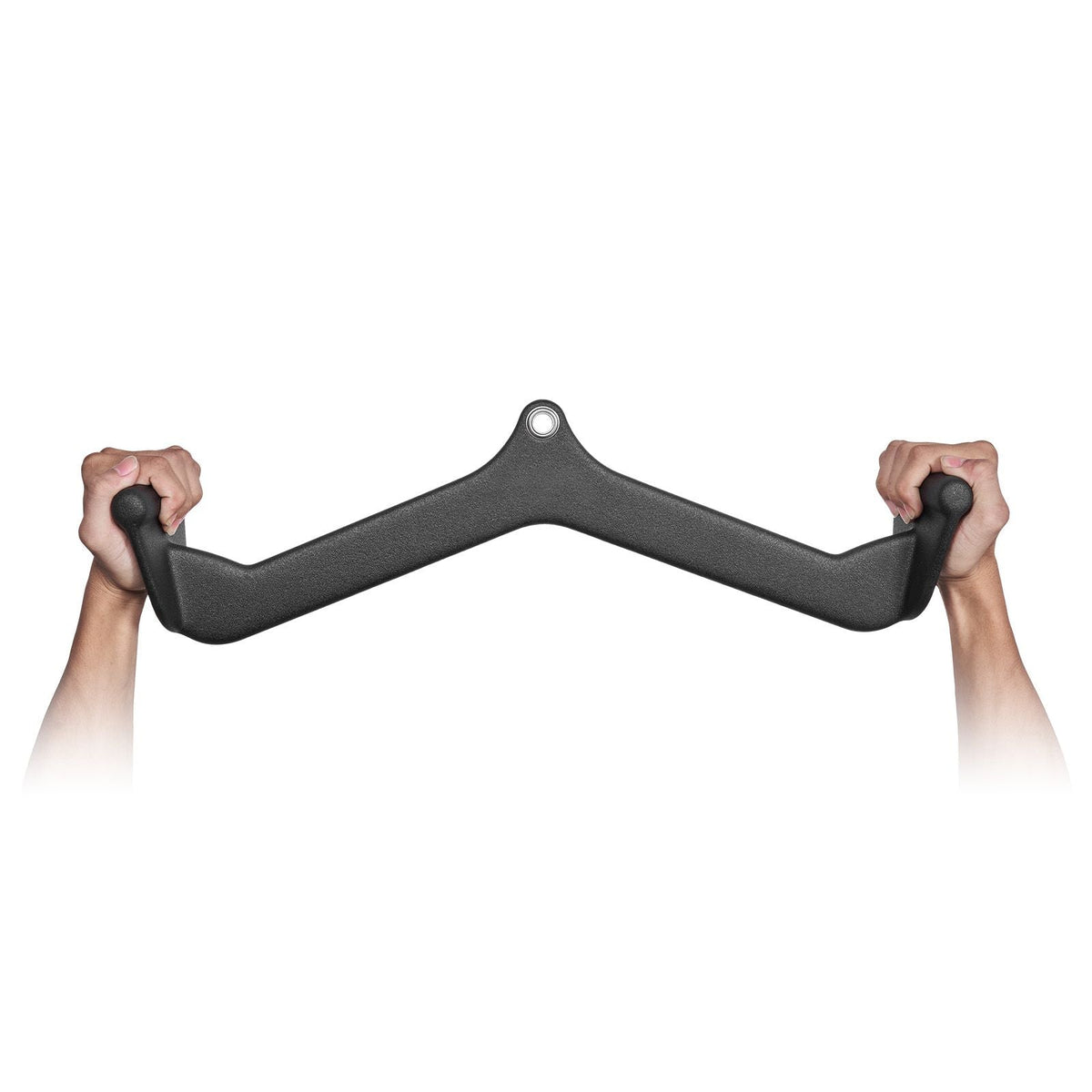 LAT Pulldown Attachment, Cable Machine Rowing V-bar Attachment, Tricep Pull Down Bar, Back Strength Training Rubber Coated Handle Grip, Bicep Curl Tricep Lat Pulldown Bar for Home Gym Fitness