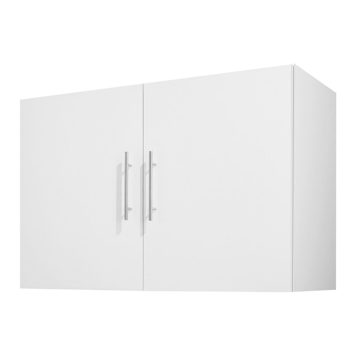 Laundry Room Wall Cabinet, 2-Tier Wall Mounted Hanging Cabinet with 2 Doors, Cupboard Organizer with Adjustable Shelf, for Bathroom, Kitchen, Garage, Laundry, 16 x 36 x 24 in (D x W x H), White