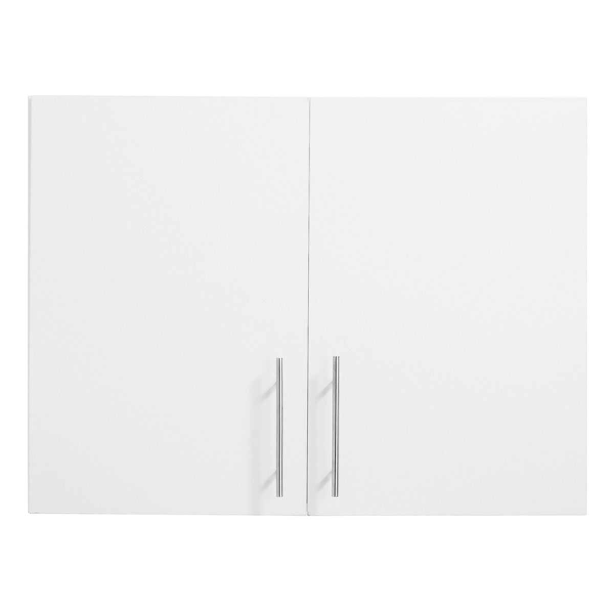Laundry Room Wall Cabinet, 2-Tier Wall Mounted Hanging Cabinet with Adjustable Shelf, 32 in Cupboard Storage with 2 Doors, for Bathroom, Kitchen, Laundry, 16 x 32 x 24 in (D x W x H), White