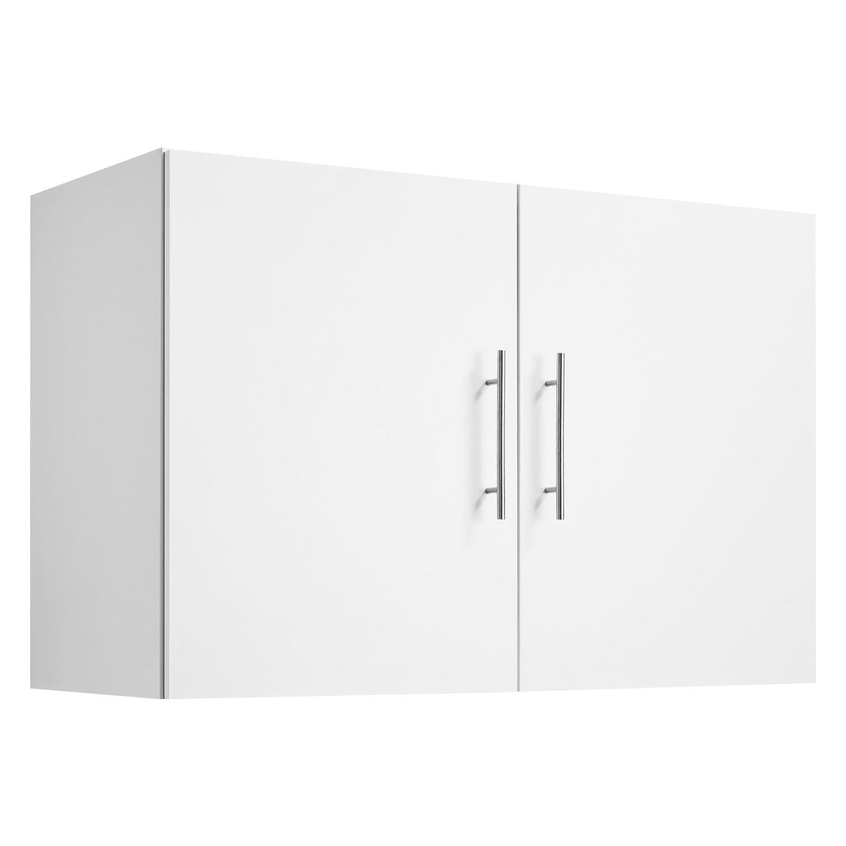 Laundry Room Wall Cabinet, 2-Tier Wall Mounted Hanging Cabinet with Adjustable Shelf, 36 in Cupboard Storage with 2 Doors, for Kitchen, Bathroom, Laundry, 16 x 36 x 24 in (D x W x H), White