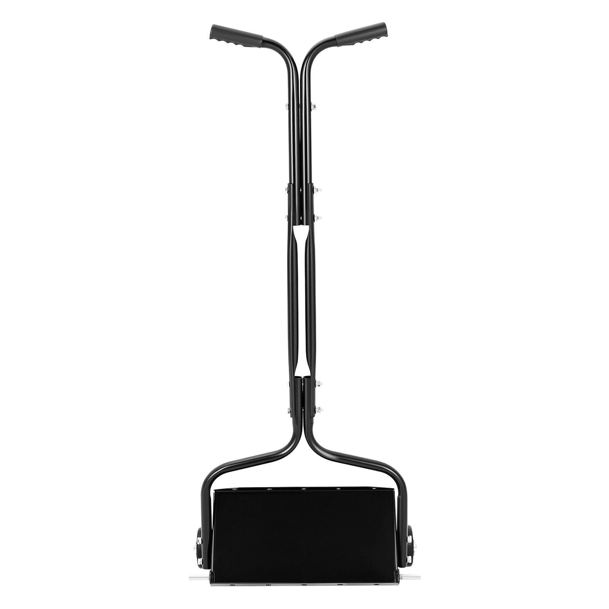 Lawn Aerator, 18 in Manual Push Spike Aerator with 4 Wheels & Handle, Heavy Duty Grass Aerators, Supports 40 lbs Added Weight, Rolling Lawn Aeration Tool for Garden Yard Aeration Soil Health