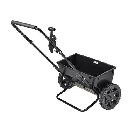 Lawn Drop Spreader, 50LBS Capacity, Walk-Behind Push Spreader, 18 in Spreading Width, 10 in All Terrain Pneumatic Tires, Lawn Spreaders with Hopper Grate, for Seed, Fertilizer, Salt, Ice Melt