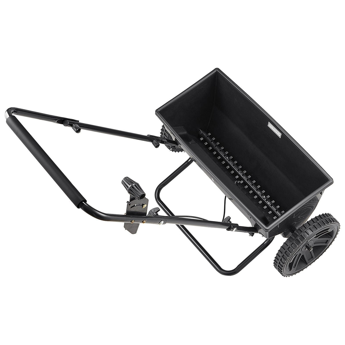 Lawn Drop Spreader, 50LBS Capacity, Walk-Behind Push Spreader, 18 in Spreading Width, 10 in All Terrain Pneumatic Tires, Lawn Spreaders with Hopper Grate, for Seed, Fertilizer, Salt, Ice Melt