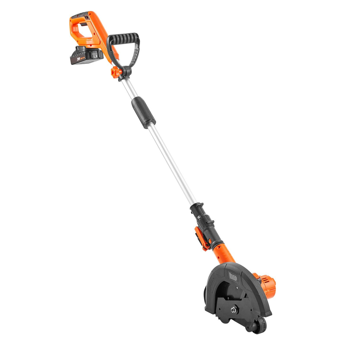 Lawn Edger, 20 V Battery Powered Cordless Edger, 9-inch Blade Edger Lawn Tool with 3-Position Blade Depth, Battery and Charger Included, for Lawns, Driveways, Borders, and Sidewalk Edges