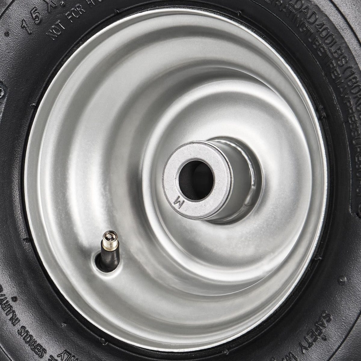Lawn Mower Tires, 15x6-6" Lawn Tractor Tires, 2-Pack Tire and Wheel Assemblies, Turf Pneumatic Tires with 3" Centered Hub and 3/4" Bushing Size, 16 PCS Adapters for Riding Mowers Lawn Tractors