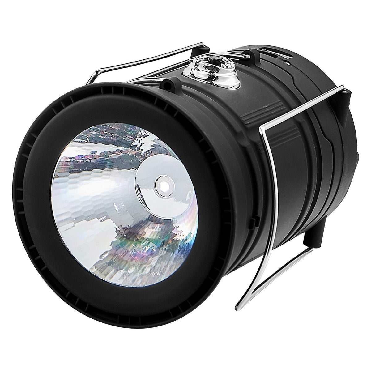 LED Camping Lanterns, 4 Pack Rechargeable Camping Flashlights, Solar & USB Charging, Portable Collapsible, Bulit to Last Lights, As Power Bank, for Hiking, Hurricane Emergency, Outrages, Fishing