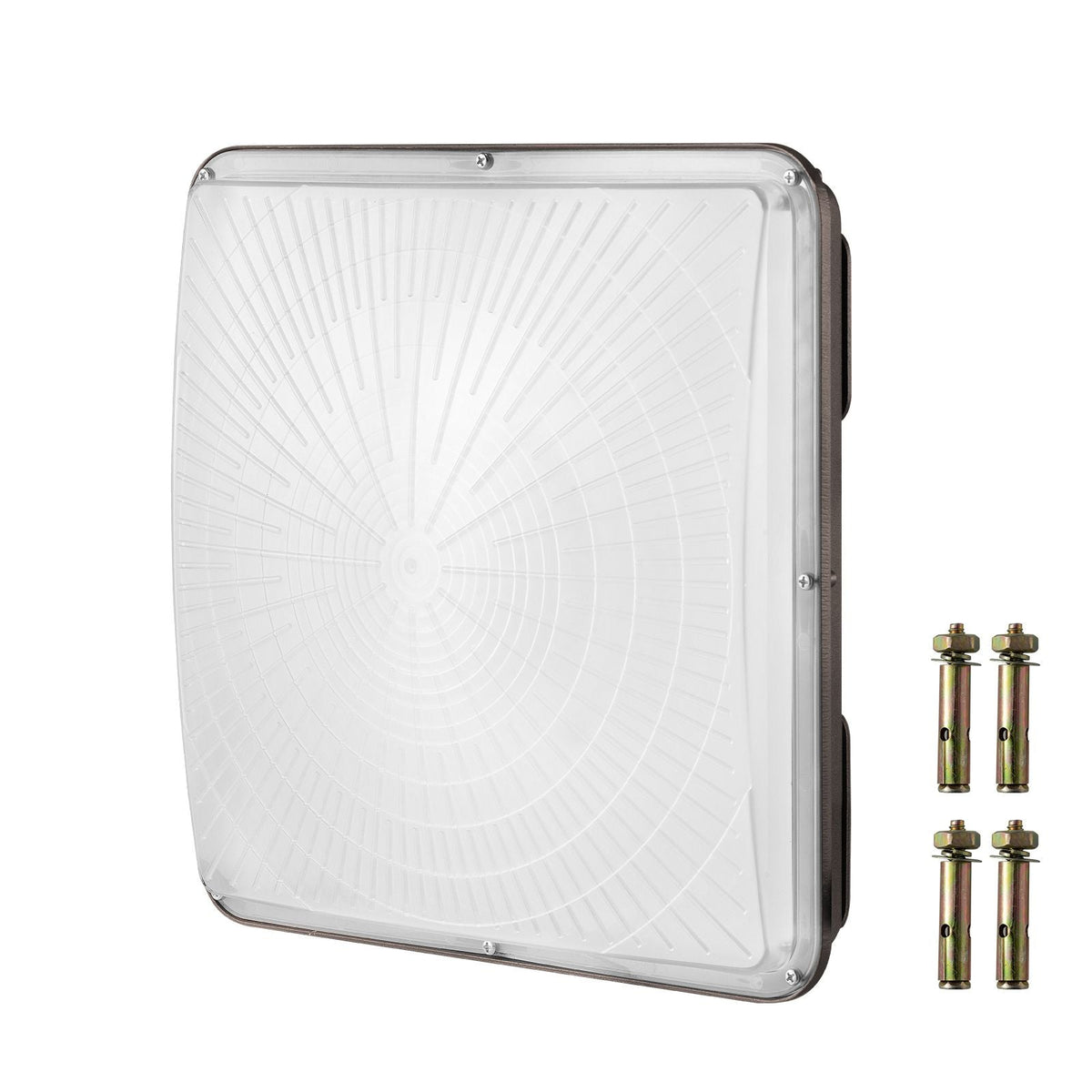 LED Canopy Light, 150W, 16500LM 5000K Daylight Commercial Industrial Outdoor Canopy Light, 12.4" x 12.4" Surface Mount Ceiling Lighting for Gas Station Warehouse Garage Street Shop Hotel, IP65