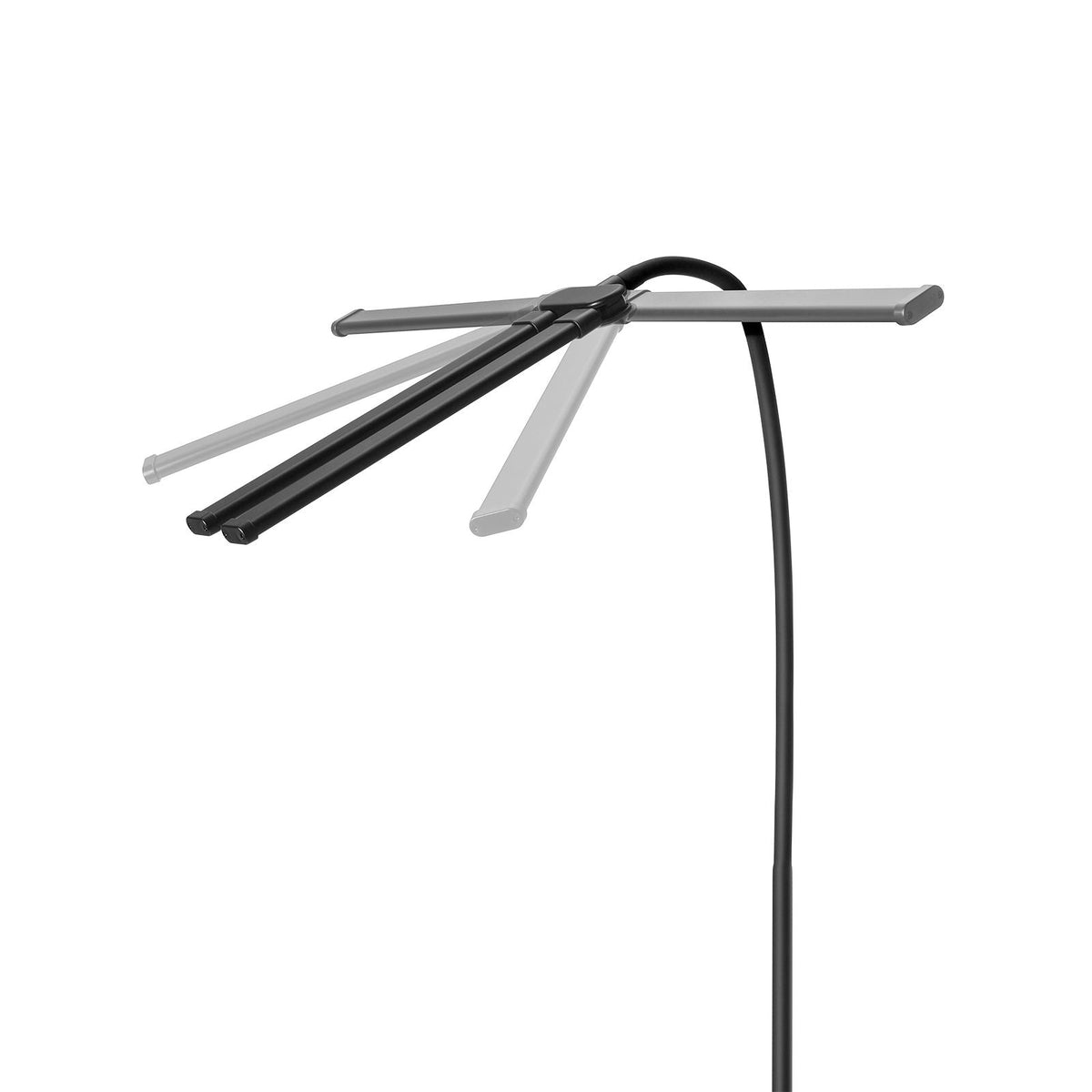 LED Desk Lamp with Clamp, Double Head Architect Desk Lamp for Home Office, Eye-Caring Desk Light with 360° Adjustable Gooseneck, 50 Lighting Modes & Timer Function for Studying Working Drawing