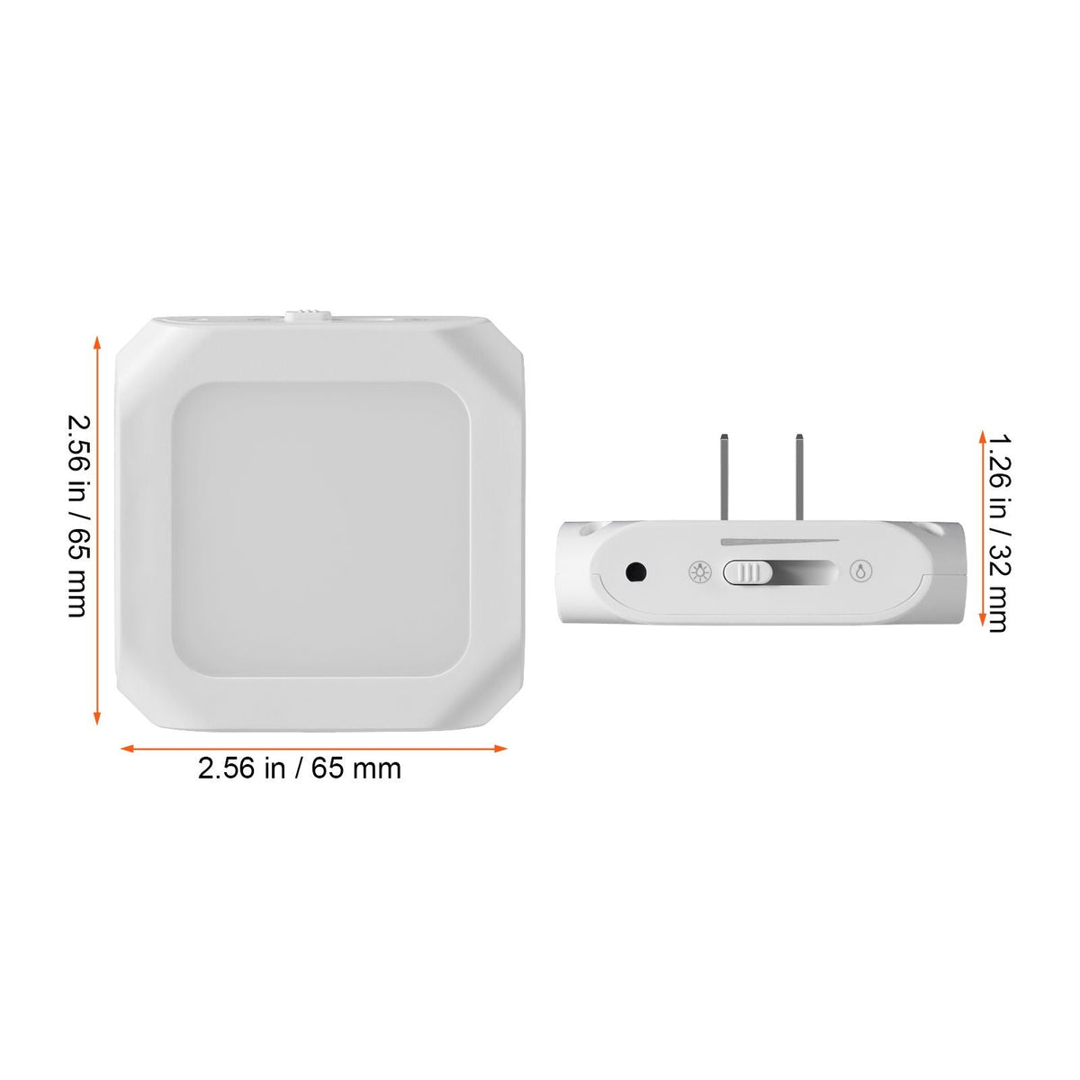 LED Night Light, 2 Pack Plug in LED Night Light, 0.6 W 3000k Soft White Light, with Dusk-to-Dawn Light Sensor, for Bedroom, Bathroom, Hallway