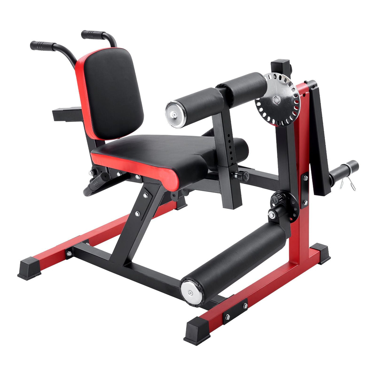 Leg Extension and Curl Machine, Seated Leg Rotary Extension for Thigh, Adjustable Lower Body Specialty Exercises Equipment, Heavy Duty Workout Bench for Home Gym, 550 LBS Capacity