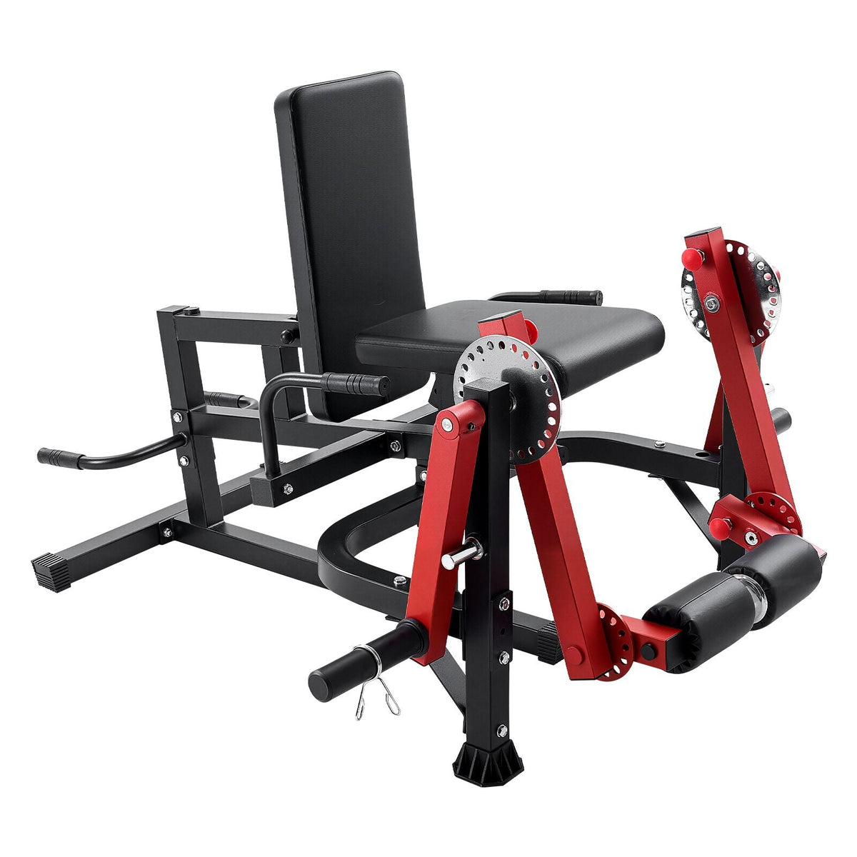 Leg Extension and Curl Machine, Seated Leg Rotary Extension for Thigh, Adjustable Lower Body Specialty Exercises Equipment, Heavy Duty Workout Bench for Home Gym, 700 LBS Capacity