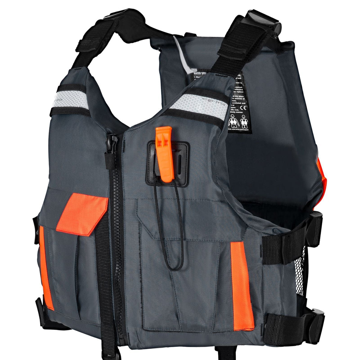 Life Vest for Watersports (PFD), Life Jacket with Waterproof Nylon & 80N Buoyancy, Life Vest/Jacket for Any Water Activity-Fishing, Kayaking, Surfing and More, Men and Women S