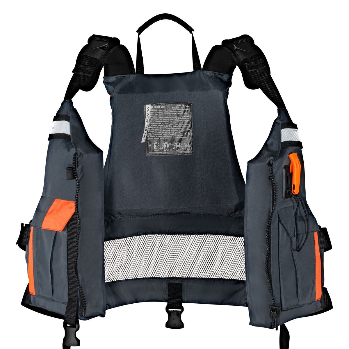 Life Vest for Watersports (PFD), Life Jacket with Waterproof Nylon & 80N Buoyancy, Life Vest/Jacket for Any Water Activity-Fishing, Kayaking, Surfing and More, Men and Women S