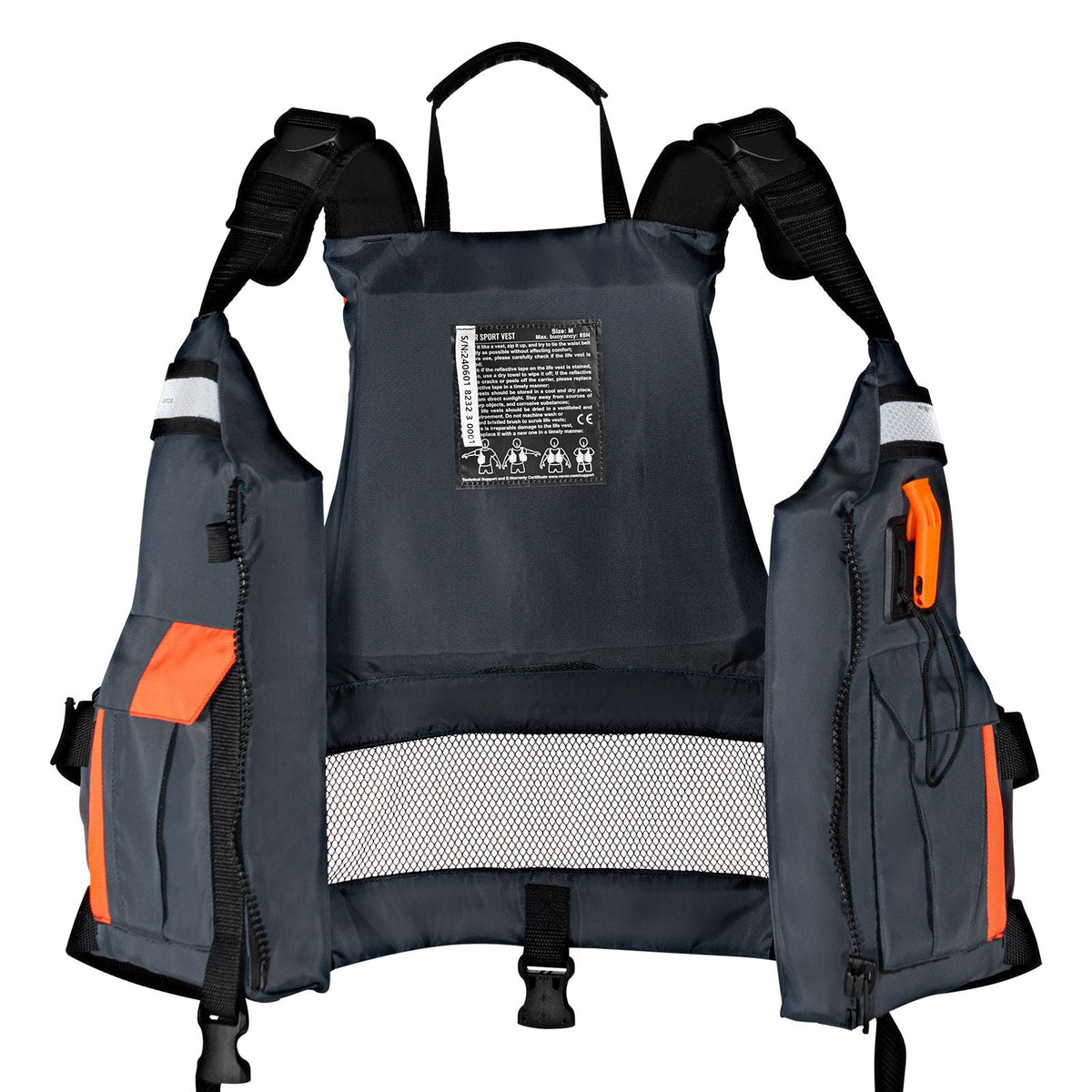 Life Vest for Watersports (PFD), Life Jacket with Waterproof Nylon & 85N Buoyancy, Life Vest/Jacket for Any Water Activity-Fishing, Kayaking, Surfing and More, Men and Women M
