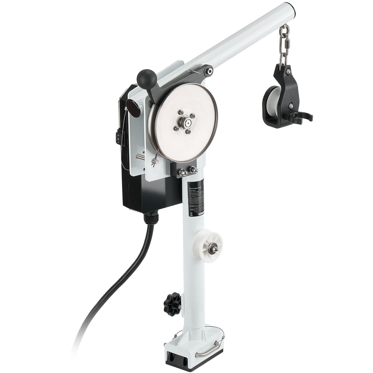 Line Hauler Pot Puller, 12V DC 1200W, Line Hauler Winch Holds 198 lbs Lift Capacity, Line Speed of 115 ft/min, 360 degree Rotation & Corrosion-Resistant, Crab Pot Puller