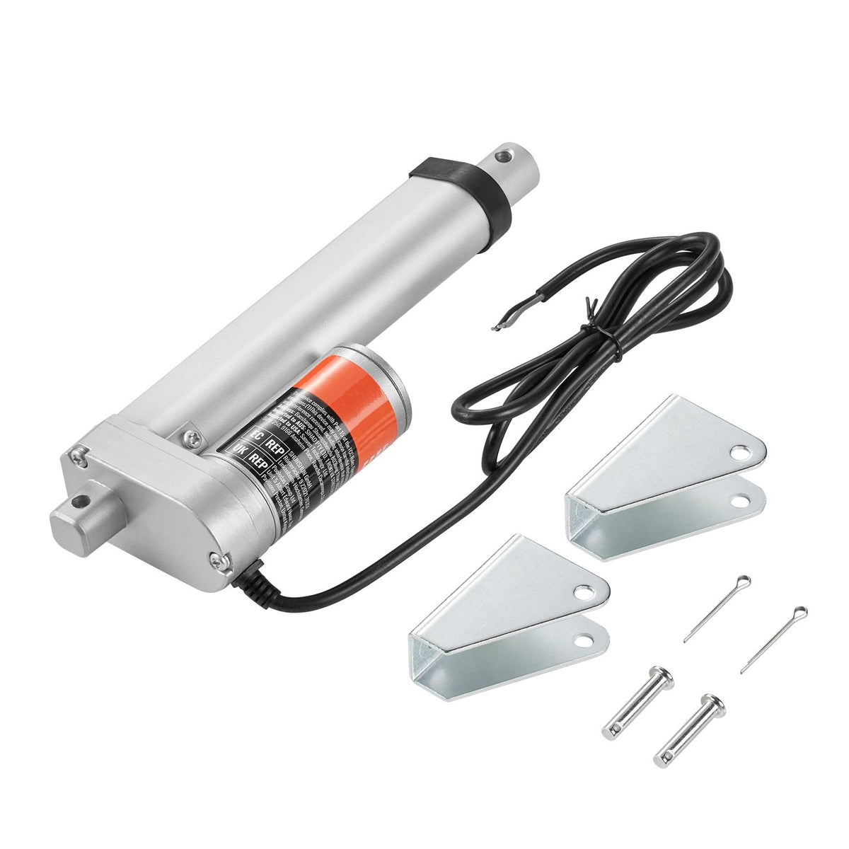 Linear Actuator 12V, 4 Inch High Load 330lbs/1500N Linear Actuator, 0.19"/s Linear Motion Actuator with Mounting Bracket and IP54 Protection