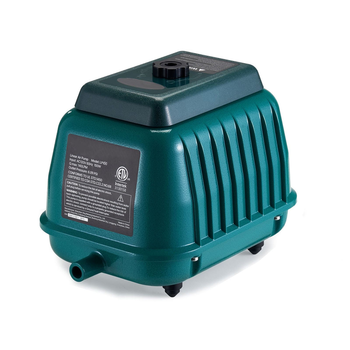 Linear Air Pump, 2219.04 GPH Air Flow, Septic Aerator Pump, Aeration System for 11 ft Deep Ponds, Fit for Septic Tanks, Aquariums, Waste Treatment, Seafood Restaurants, Fish Farms, Hydroponics