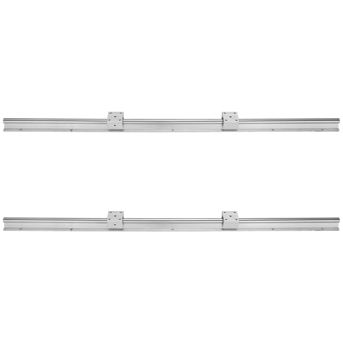 Linear Guide Rail Set, SBR16 800mm, 2 PCS 31.5 in/800 mm SBR16 Guide Rails and 4 PCS SBR16UU Slide Blocks, Linear Rails and Bearings Kit for Automated Machines DIY Project CNC Router Machines